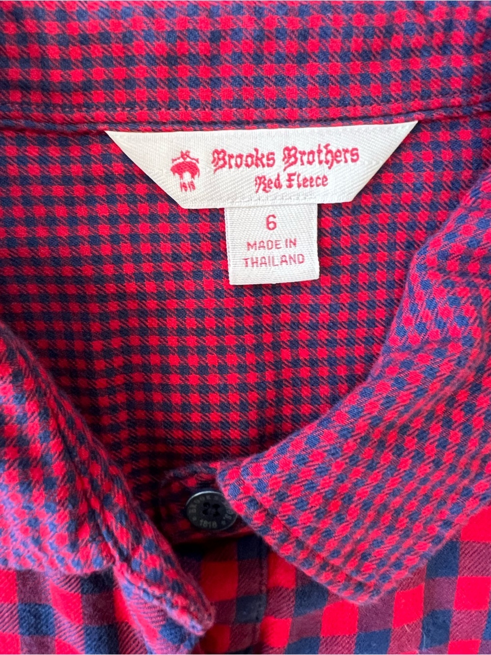 Brooks Brothers Plaid Flannel Cotton Long Sleeve Tie Waist Shirt Dress Pockets 6 - Picture 6 of 9